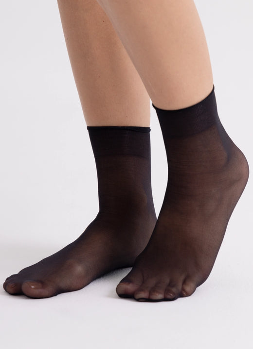 5er-PACK: Socken aus strapazierfähigerem Garn | nadotec STOPY | 12 DEN schwarz