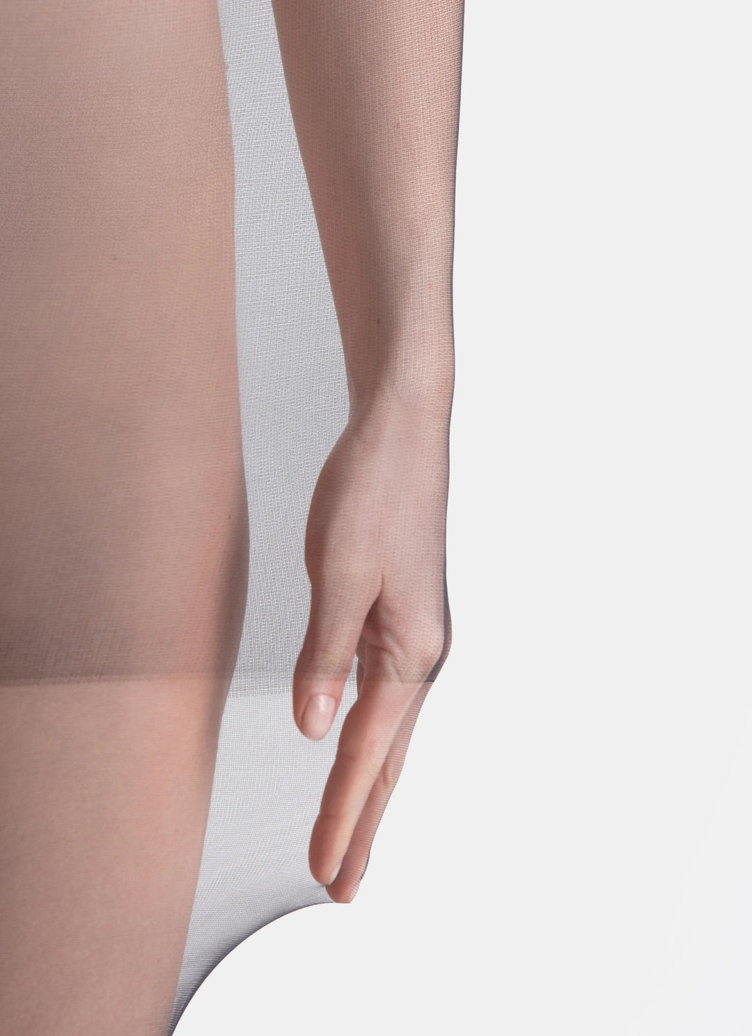 Klassische Strumpfhosen mit transparenter Spitze | nadotec DUŠE | 20 DEN schwarz