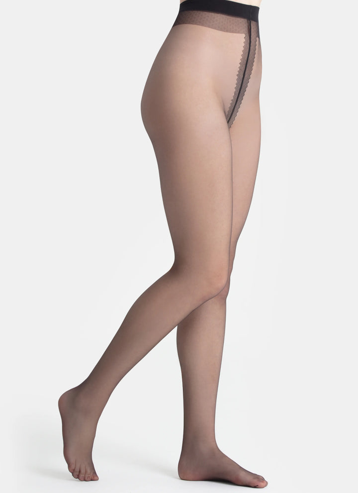 Extra transparente Strumpfhosen | nadotec JEMNOSTI | 8 DEN schwarz