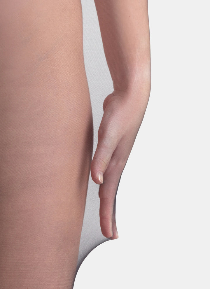 Strumpfhosen mit Spitzenbund | nadotec KRÁSY | 30 DEN schwarz
